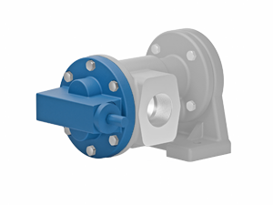 Gear pump with circulation valve in the pump cover