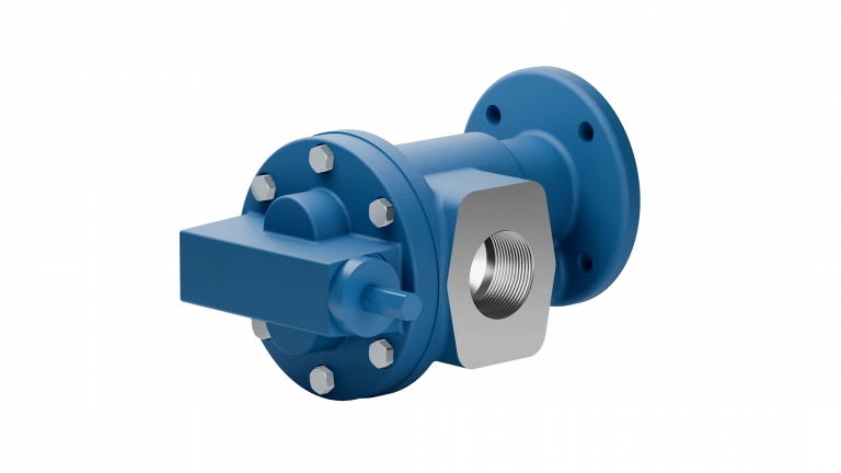 F flange gear pump with free shaft end