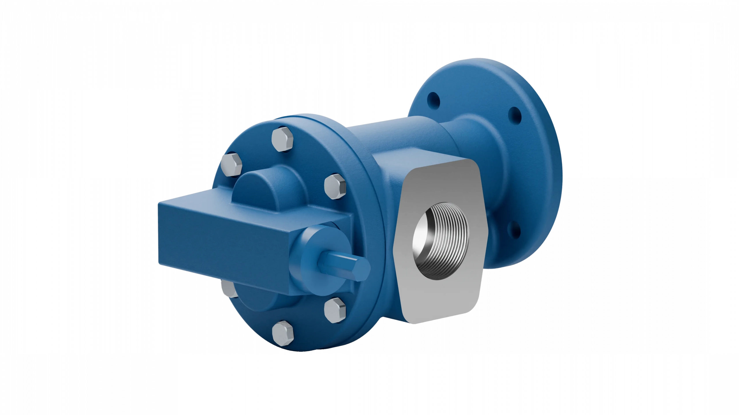 F flange gear pump with free shaft end
