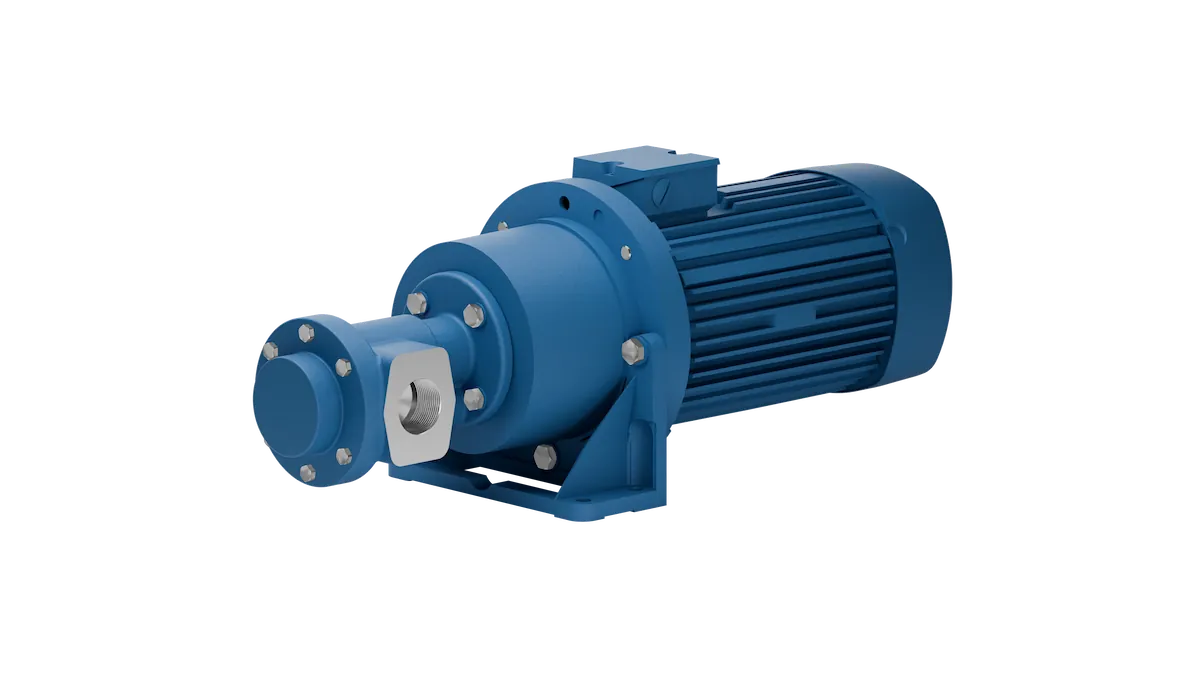 FOM 570 to 590 electric gear pump with 3 kW electric motor