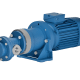 Product photo of the FOM-MG gear pump from Linn Pumps with MINEX-S magnetic coupling and electric motor
